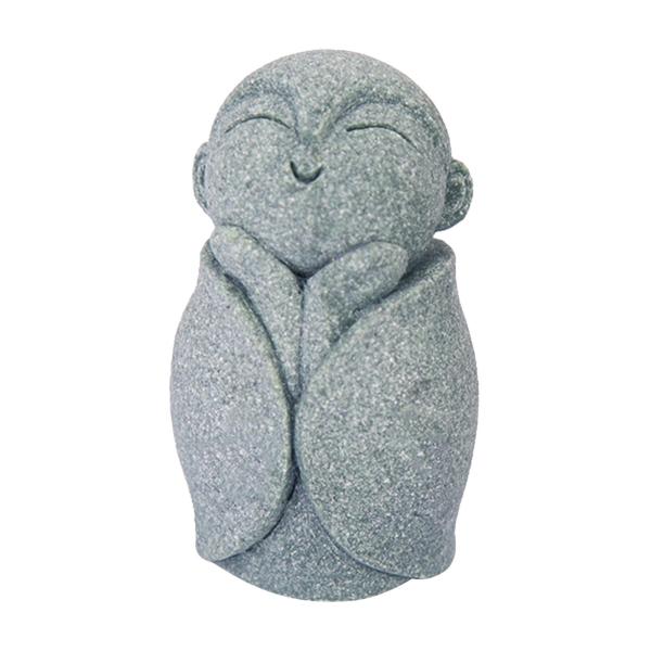 修道士の置物ミニ仏の水槽の装飾卓上茶屋庭スタイル C