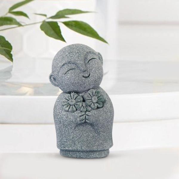 僧侶の置物工芸仏の水槽の装飾の装飾デスクトップ車スタイル B