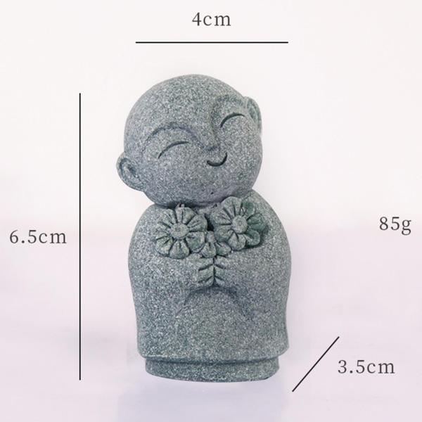 僧侶の置物工芸仏の水槽の装飾の装飾デスクトップ車スタイル B