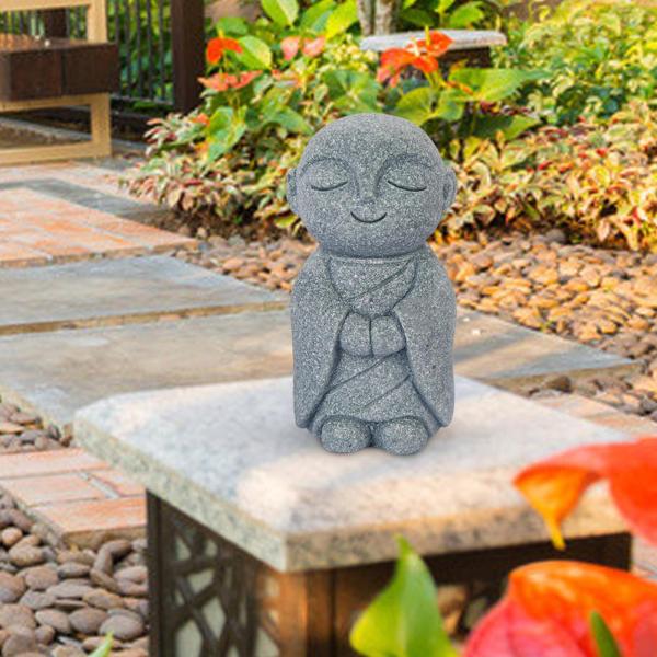 僧侶の置物工芸仏の水槽の装飾の装飾デスクトップ車スタイル C