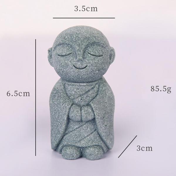 僧侶の置物工芸仏の水槽の装飾の装飾デスクトップ車スタイル C