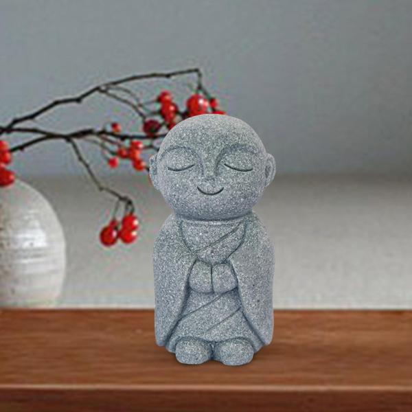 僧侶の置物工芸仏の水槽の装飾の装飾デスクトップ車スタイル C