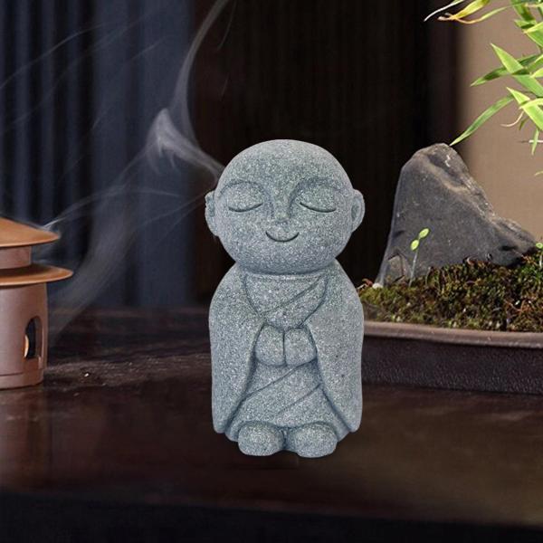 僧侶の置物工芸仏の水槽の装飾の装飾デスクトップ車スタイル C