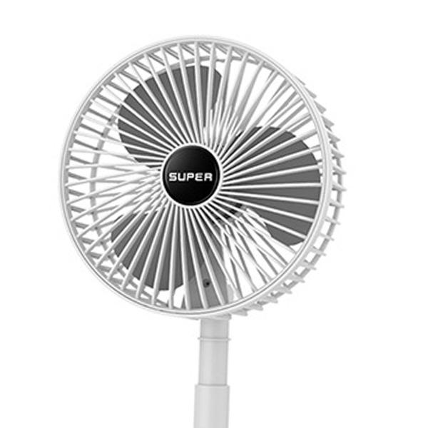 折りたたみ式ファン、高さ調節可能な3速ポータブルファン、家庭用およびオフィス用の充電式折りたたみ式ファン , 白い