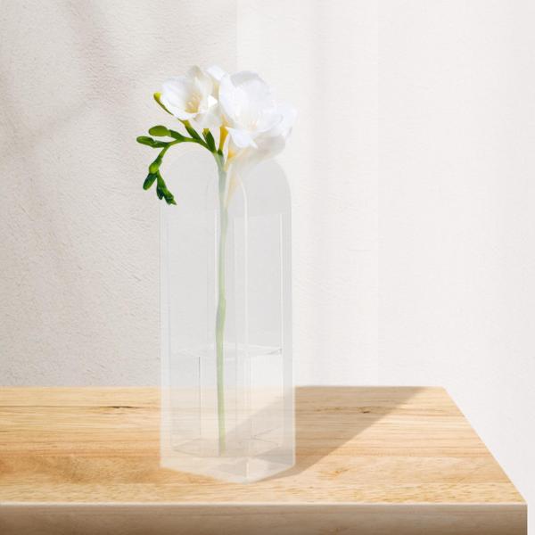 アクリル花瓶花容器ポット装飾花瓶テーブルセンターピースホワイト