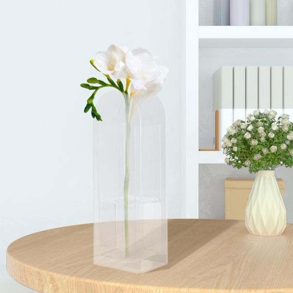 アクリル花瓶花容器ポット装飾花瓶テーブルセンターピースホワイト