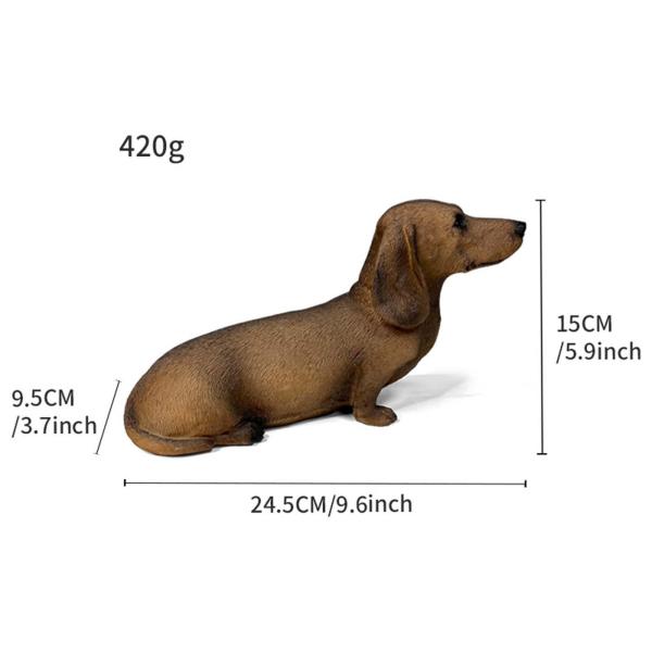ダックスフントの置物、ダックスフントの像犬の彫刻コレクション、動物