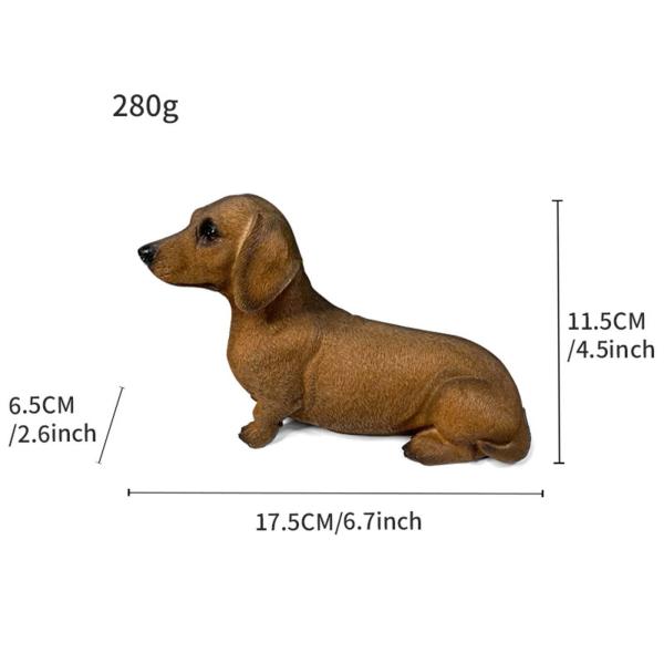 ドイツ　木製犬オブジェ　ダックス ダックスフントの置物、ダックスフントの像犬の彫刻コレクション、動物