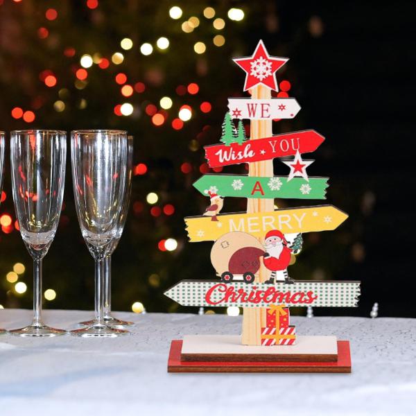 クリスマスデスクトップ装飾クラフトキッチン屋内屋外装飾ガーデンスタイルB