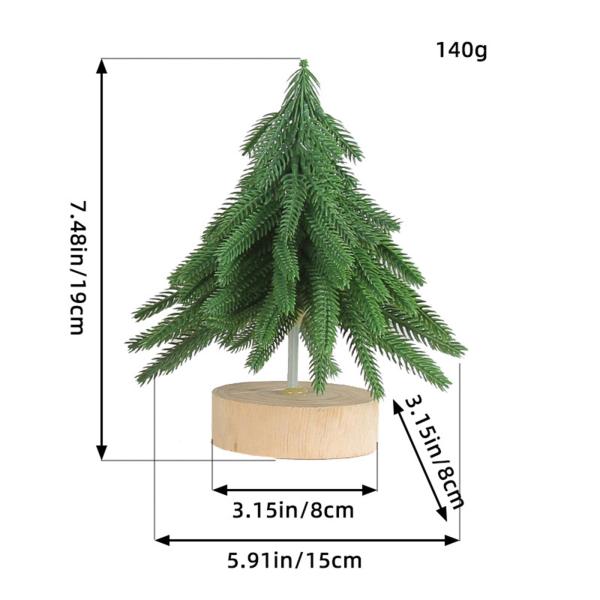 人工クリスマスツリー 卓上 ミニチュア 植毛クリスマスツリー 雪のないクリスマス用 S
