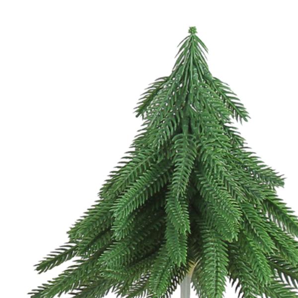 人工クリスマスツリー 卓上 ミニチュア 植毛クリスマスツリー 雪のないクリスマス用 S