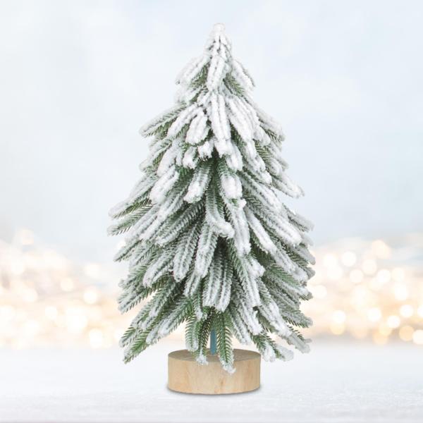 人工クリスマスツリー 卓上 ミニチュア 植毛クリスマスツリー クリスマス用  サイズL