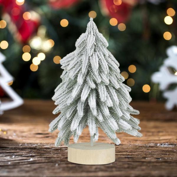 人工クリスマスツリー 卓上 ミニチュア 植毛クリスマスツリー クリスマス用  サイズM