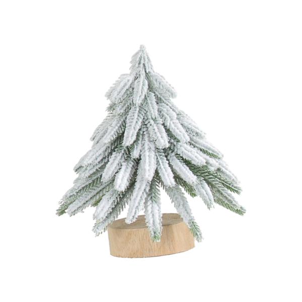 人工クリスマスツリー 卓上 ミニチュア 植毛クリスマスツリー クリスマス用  S