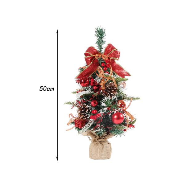 人工卓上クリスマスツリー ホリデークリスマスツリー 棚用 寝室テーブル レッド
