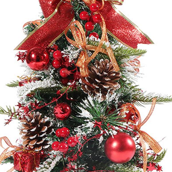 人工卓上クリスマスツリー ホリデークリスマスツリー 棚用 寝室テーブル レッド