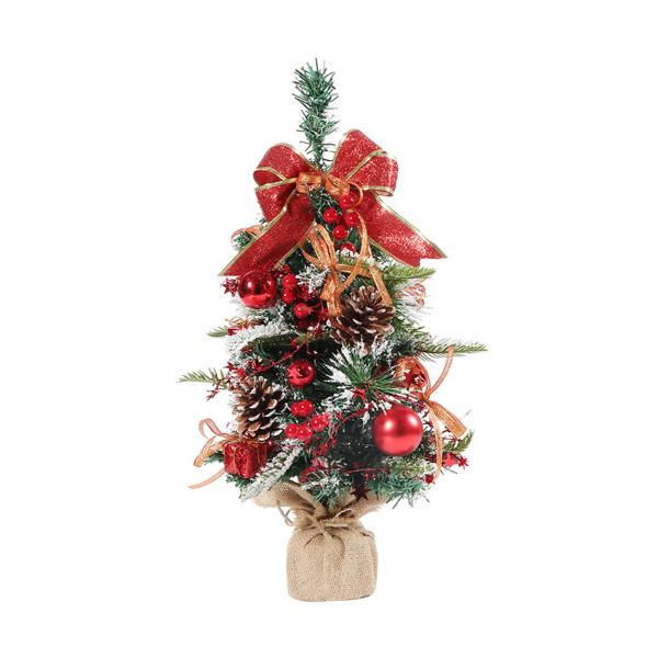 人工卓上クリスマスツリー ホリデークリスマスツリー 棚用 寝室テーブル レッド