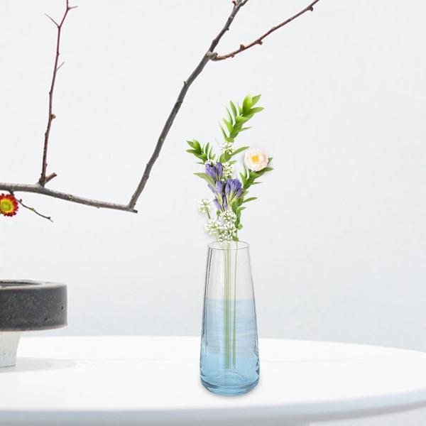 ガラス花瓶花クリア植木鉢クリエイティブ装飾花瓶寝室透明容器レストラン寮ダイニングルーム寝室