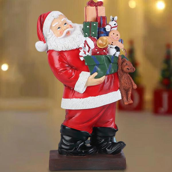 樹脂サンタクロースの置物サンタクロース像クリスマス装飾サンタフィギュア誕生日屋内屋外デスクトップ農家｜stk-shop｜03