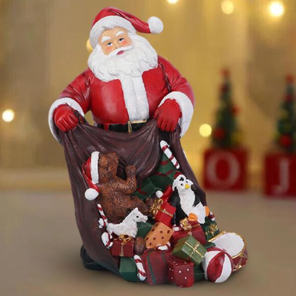 樹脂サンタクロースの置物サンタクロース像クリスマス装飾サンタフィギュア誕生日屋内屋外デスクトップ農家｜stk-shop｜06