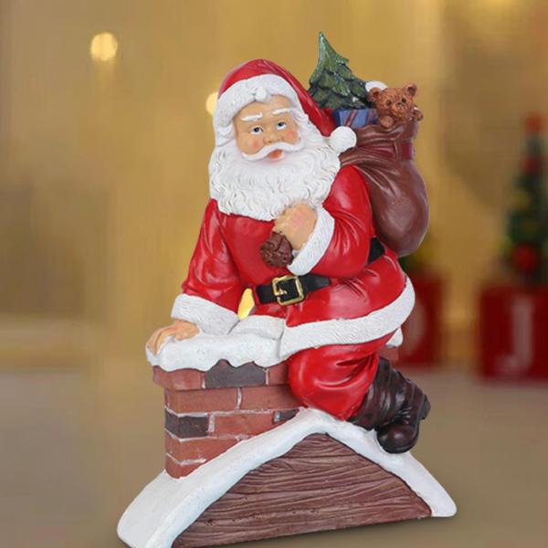 樹脂サンタクロースの置物サンタクロース像クリスマス装飾サンタフィギュア誕生日屋内屋外デスクトップ農家｜stk-shop｜08