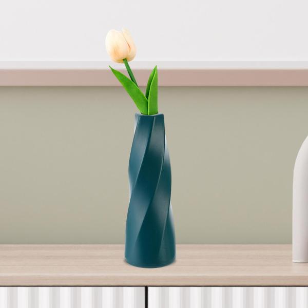 ヨーロッパの花瓶の装飾幾何学的な花瓶エレガントな花瓶デスクリビングルームキッチンダークグリーン