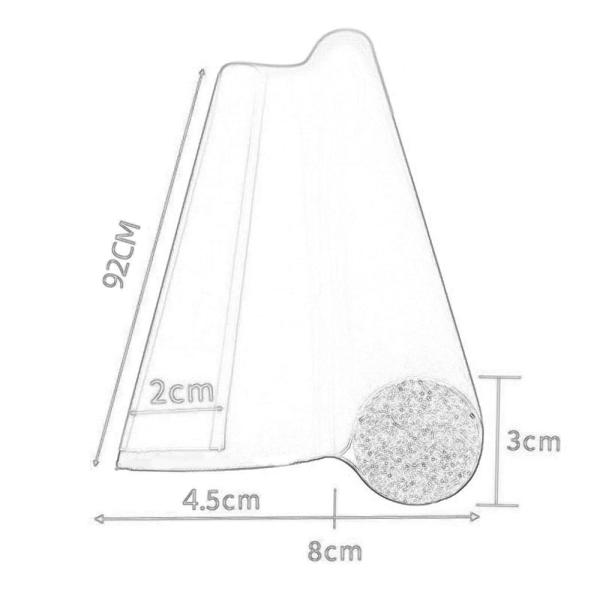 ドア下風止め ウェザーストリップ下 片面ドア風止め ホワイト
