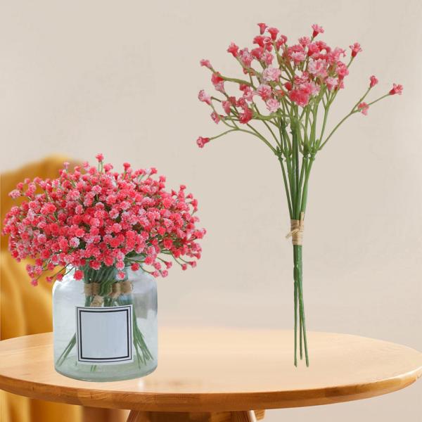 Babys Breath 造花 3 個 ガーデン ホームアレンジメント ウェディング ピンク