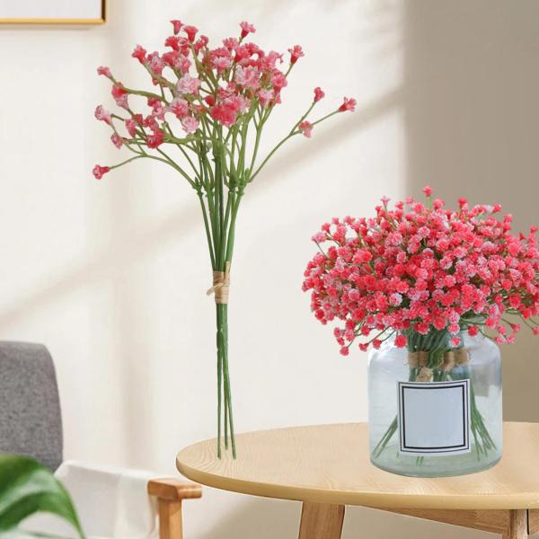 Babys Breath 造花 3 個 ガーデン ホームアレンジメント ウェディング ピンク