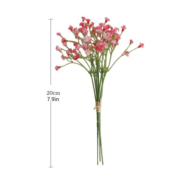 Babys Breath 造花 3 個 ガーデン ホームアレンジメント ウェディング ピンク