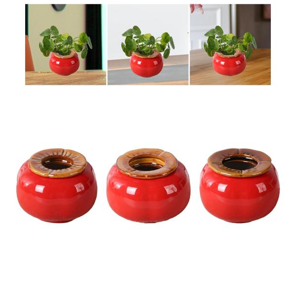 柿の花瓶置物植木鉢フルーツ像棚寝室デスク S