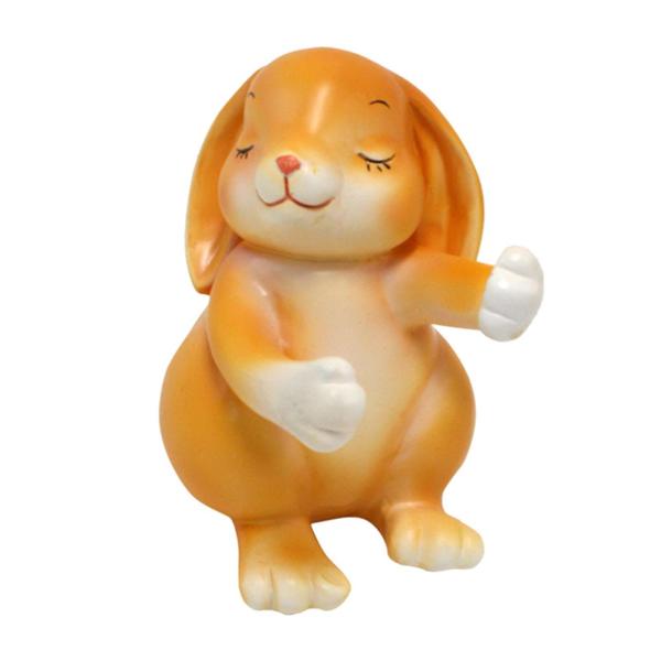 ガラス試験管花瓶かわいいデスクトップ装飾花瓶応接室デスクカフェ 9.5 センチメートル x 6 センチメートルウサギ