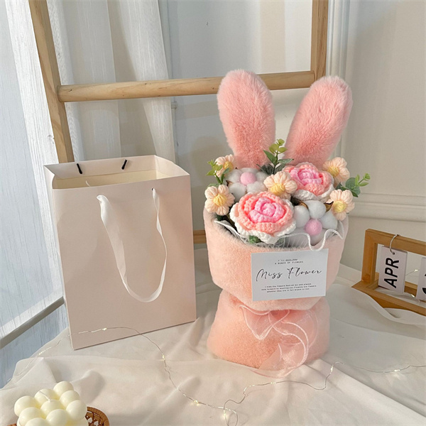 かぎ針編みフラワー ブーケ 母の日 父の日 結婚式 誕生祝い ブーケ ミニブーケ 発表会 卒業 就職祝い 退職祝い フラワー 花束 卒業式 入学式
