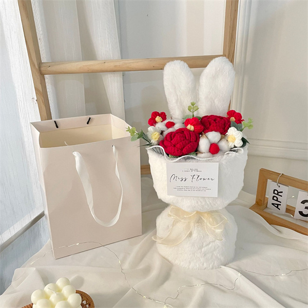 かぎ針編みフラワー ブーケ 母の日 父の日 結婚式 誕生祝い ブーケ ミニブーケ 発表会 卒業 就職祝い 退職祝い フラワー 花束 卒業式 入学式