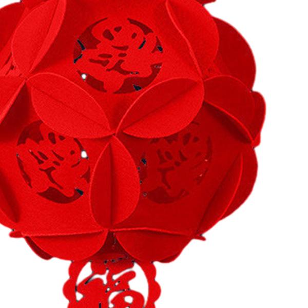 中国の新年ランタン幸運の赤い紙の装飾 2024 パーティー誕生日赤 fu