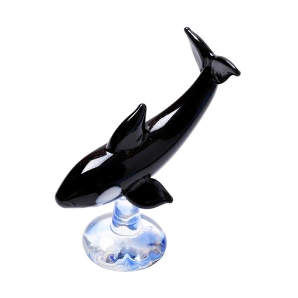 くじら（紺白）　ガラス製品　置物 Amazon.co.jp: ガラス 細工 くじら 置物 オブジェ ミニチュア