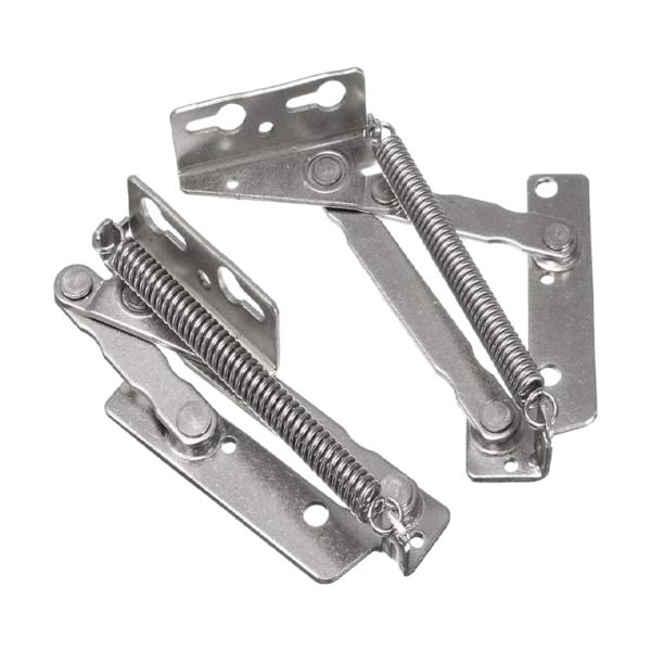 2 個 80 度折りたたみリフティングブラケット、ソファヒンジハードウェア多機能家具収納サポートヒンジベンチシート用