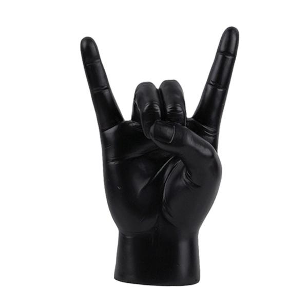 確認用VOLUPTE アンティークコンパクト ハンドジェスチャー gesture ロックハンドジェスチャー像、ハンドサイン、モダンな指の彫刻、手の