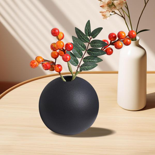 植木鉢ホルダープランター本棚ホーム植木鉢セラミックラウンド花瓶 8 センチメートル x 8 センチメートル