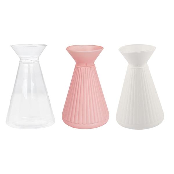 花ガラス花瓶つぼみ花瓶装飾花瓶本棚オフィスリビングルームクリア