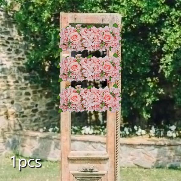 造花ローズフラワー壁パネル 19 × 7.8 インチの壁の花の装飾装飾ウェディングパーティーセンターピース多機能｜stk-shop｜04