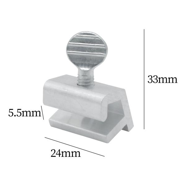 24×5.5×33mm ウィンドウリミッター スライディングウィンドウロックストッパー ドアウィンドウリミッター