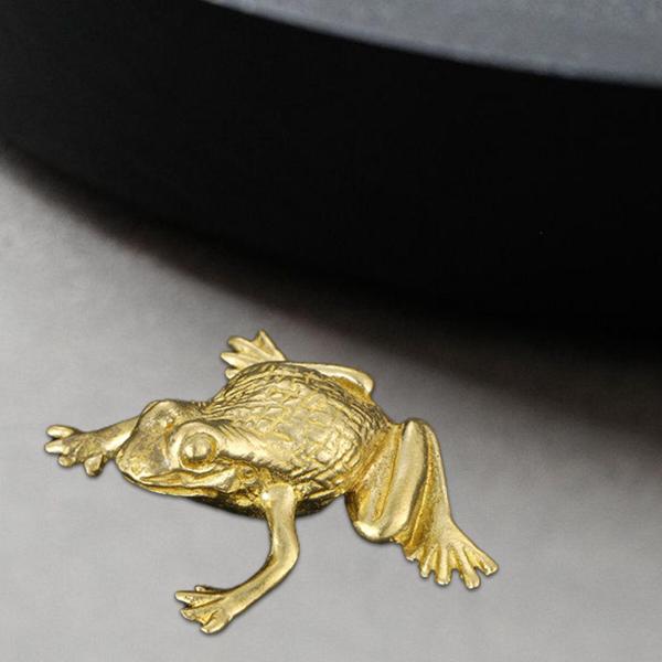 ティーペットオーナメント 卓上オーナメント 真鍮製置物 デスク リビングルーム 棚用 2.7cmx1.4cm スタイル B