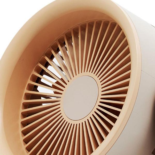 充電式ファン 90° 調節可能な傾斜 パーソナルファン キッチン オフィス用 カーキ