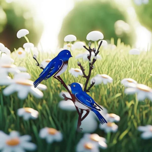 枝に止まった金属製の鳥 屋内卓上ダイニングルーム用デスクトップオーナメント スタイル A