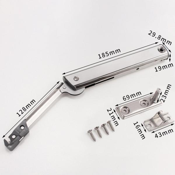 キャビネットドアヒンジ、リフトアップステイサポートヒンジホーム食器棚ランダムストップヒンジ寝室キッチンキャビネット畳用調節可能