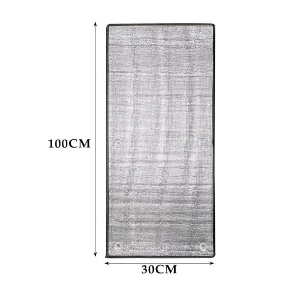 アルミホイル断熱フィルム 遮光窓フィルム 浴室ドアバルコニー用 30cmx100cm
