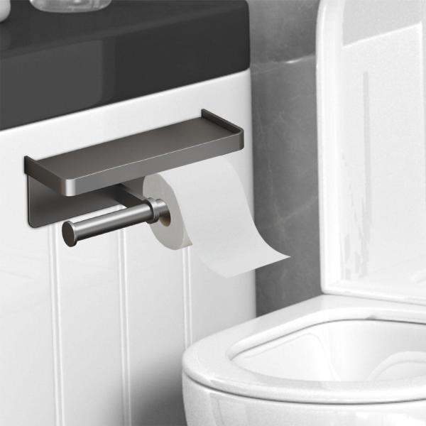 ペーパーホルダー ペーパータオルラック 安定した多機能壁掛けトイレットペーパーホルダー ティッシュディスペンサー 浴室洗面所用