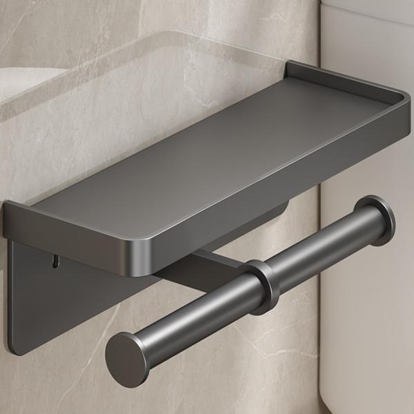 ペーパーホルダー ペーパータオルラック 安定した多機能壁掛けトイレットペーパーホルダー ティッシュディスペンサー 浴室洗面所用