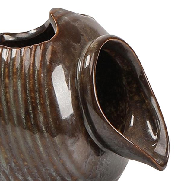 磁器製滝瓶 循環式滝瓶 流水装飾容器 磁器製水槽 粘土製鉢 水槽用 家庭用